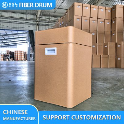 Square kraft paper solid fiber drum