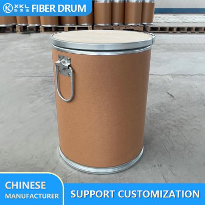 Kraft paper fibre drum with the handle