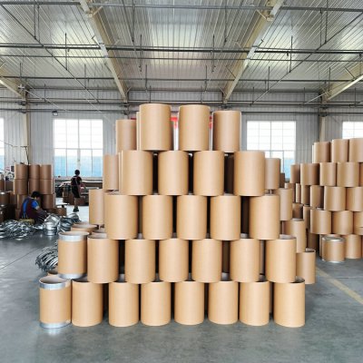 fiber drum semi-finished products storage area