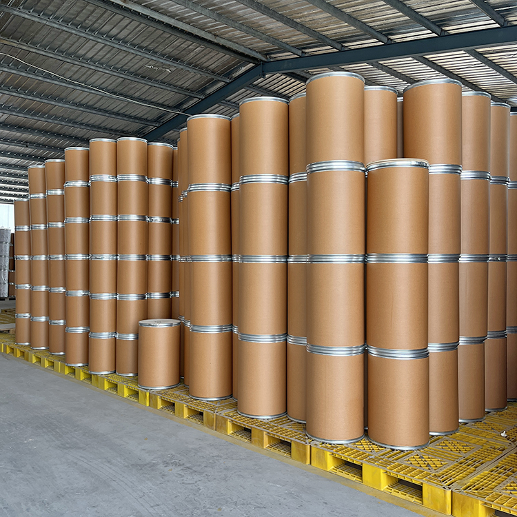 Circular fiber drum finished goods warehouse